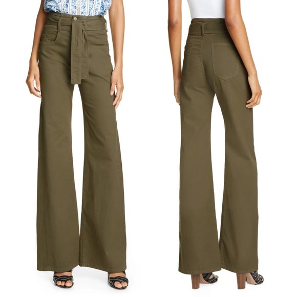 Veronica Beard Rosanna Corset Wide Leg Jeans Size 25 - Picture 8 of 9